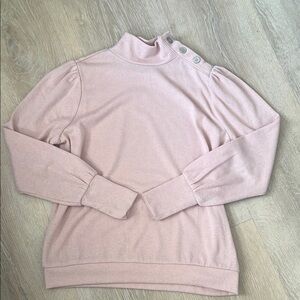 Banana Republic Pink Mock Neck Sweater